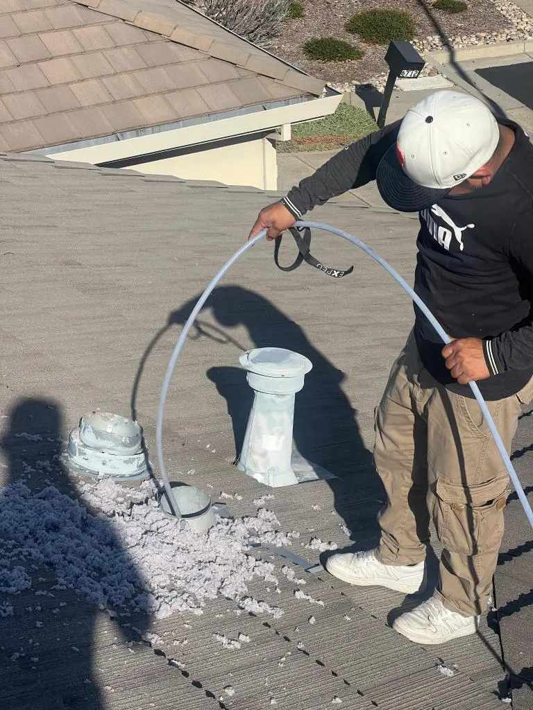 Vent Wise team completing professional Air Duct Cleaning North Fair Oaks for a local office building near Marsh Road business district.